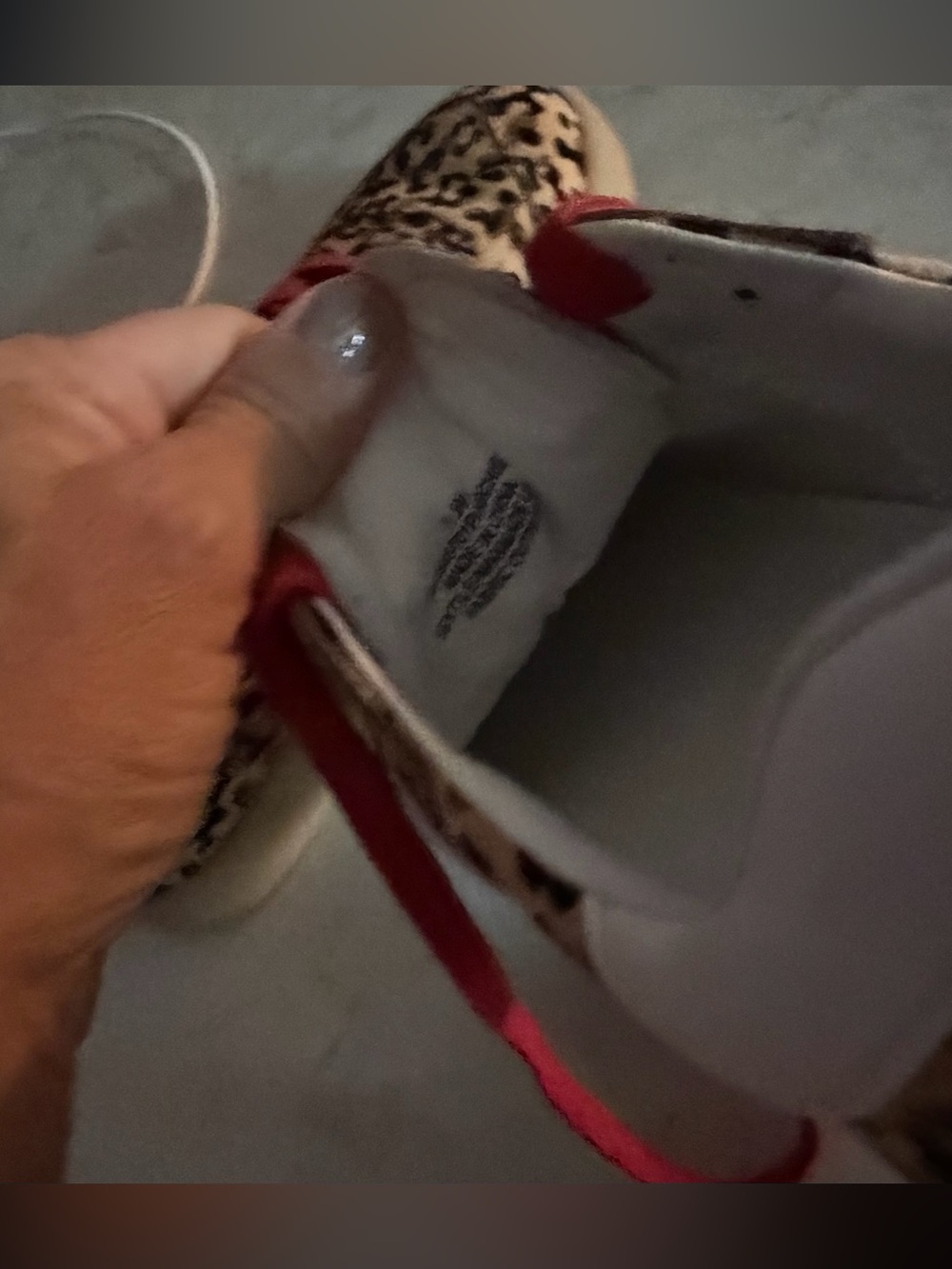 MIA Leopard Print Sneakers with Red Laces - Picture 4 of 4